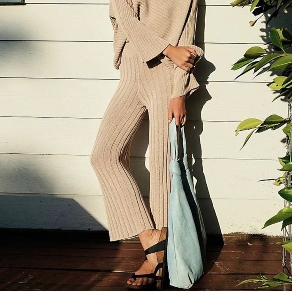 FP Beach Imogene ribbed knit pants, XS